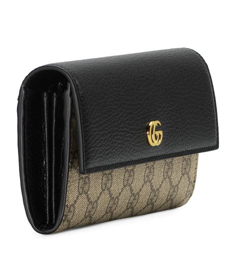 gucci textured leather continental wallet|Gucci wallet clearance.